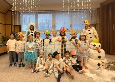 Sněhuláčkův den u Veverek